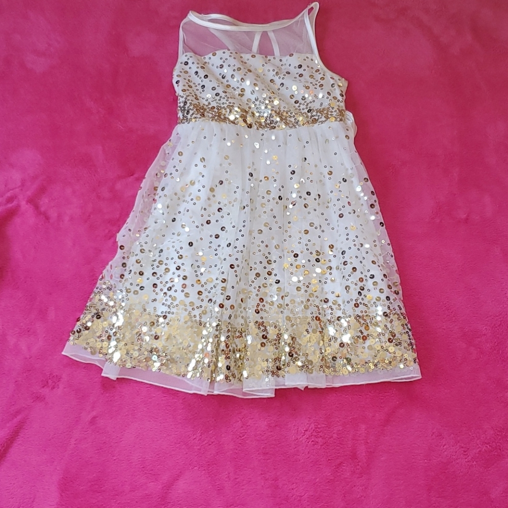 Gold glitter dress
